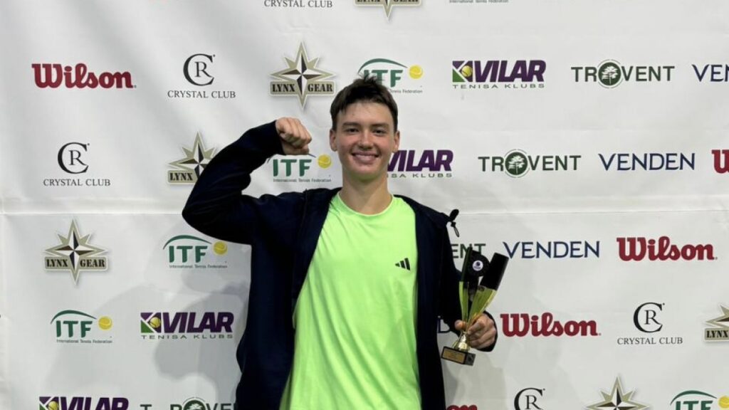 Казахстанский теннисист заявил о себе на юниорском турнире ITF J30 в Латвии