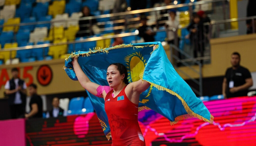 Казахстанка выиграла международный турнир по вольной борьбе Жамиля Бакбергенова